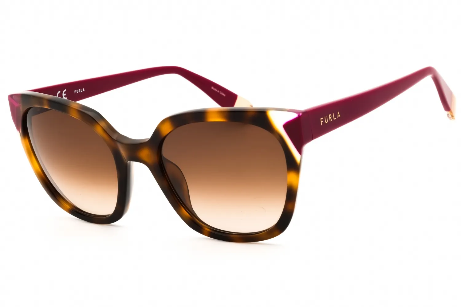 Furla SFU401V 01AY Sunglasses Tortoise 52mm Women