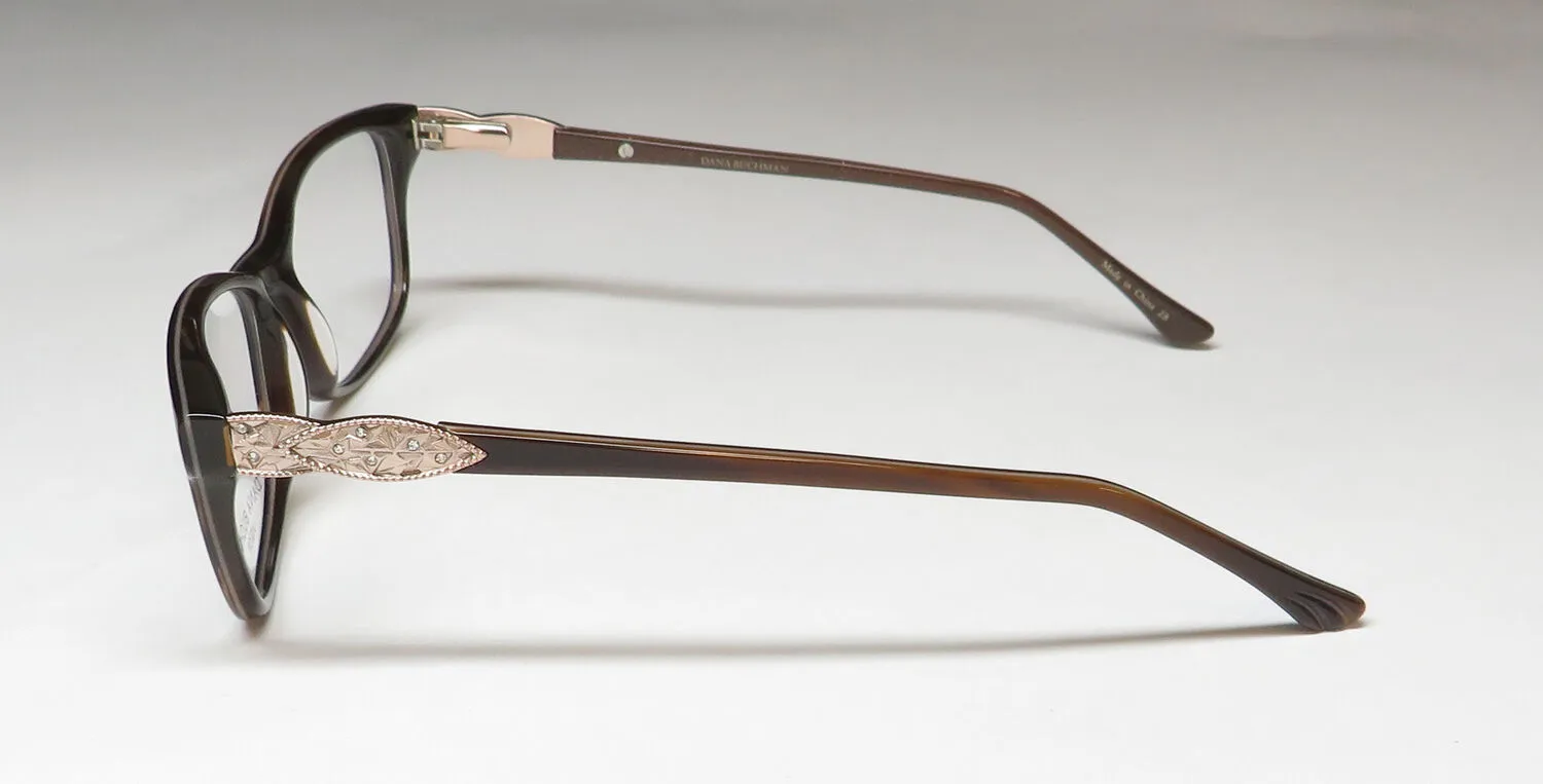Dana Buchman Laine br Eyeglasses Brown 52mm 4