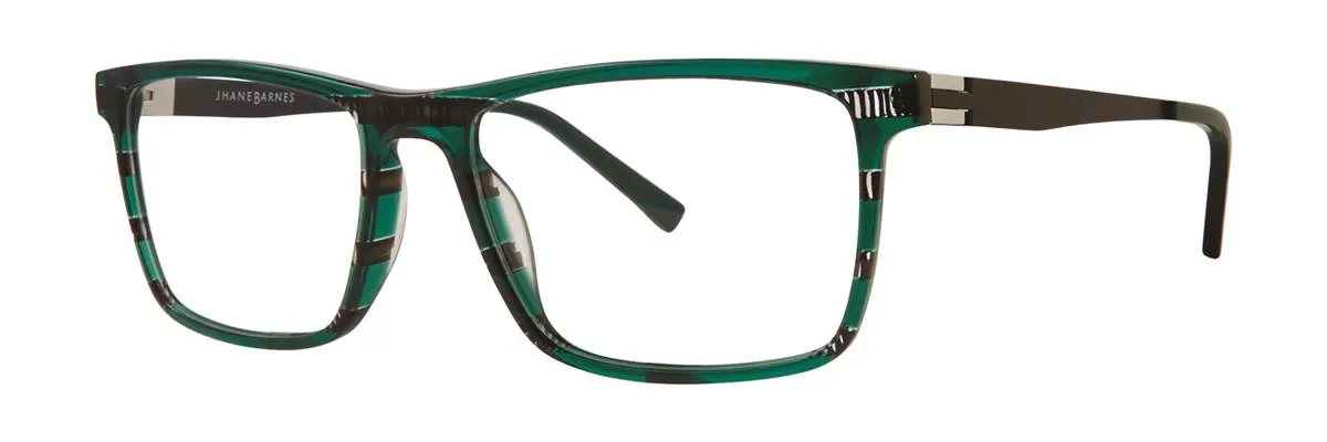 Jhane Barnes Trichotomy Eyeglasses Green 56mm Men