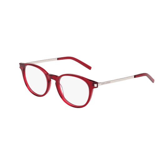 Saint Laurent SL25F 004 Eyeglasses Red 49mm Unisex