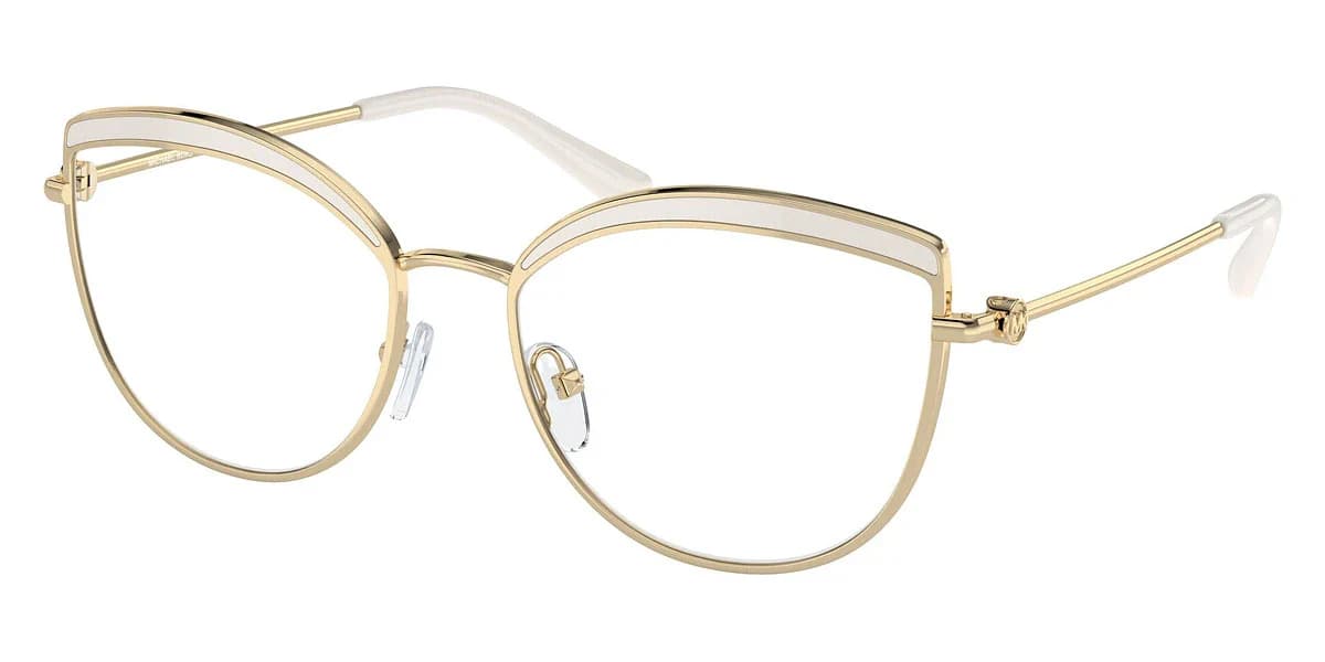 Michael Kors MK3072 Napier 1017 Eyeglasses Ivory Gold 54mm Women
