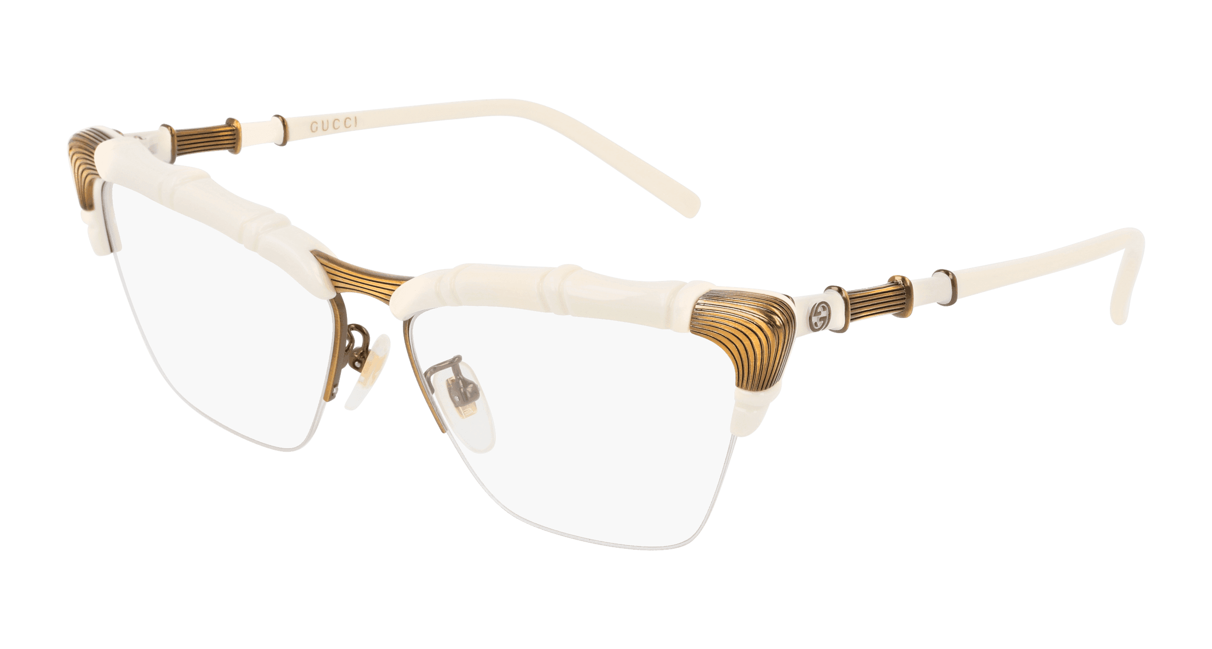 Gucci GG0660O 002 Eyeglasses White 58mm Women