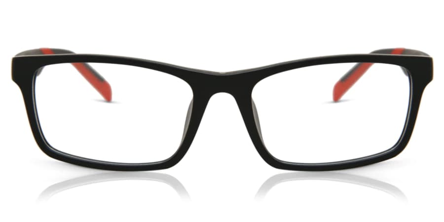 Tag Heuer TH0555 005 Eyeglasses Matte Black/red 55mm Men 3