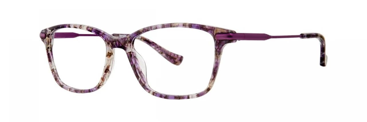 Kensie Spiral Eyeglasses Purple Marble 52mm Women