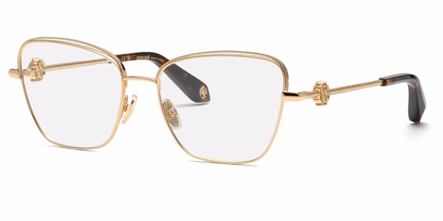 Roberto Cavalli VRC069V 300V Eyeglasses Shiny Rose Gold 56mm Women