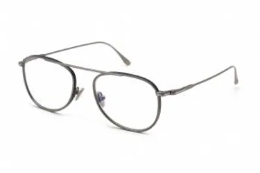 Tom Ford FT5691-B 012 Eyeglasses Shiny Dark Ruthenium 52mm