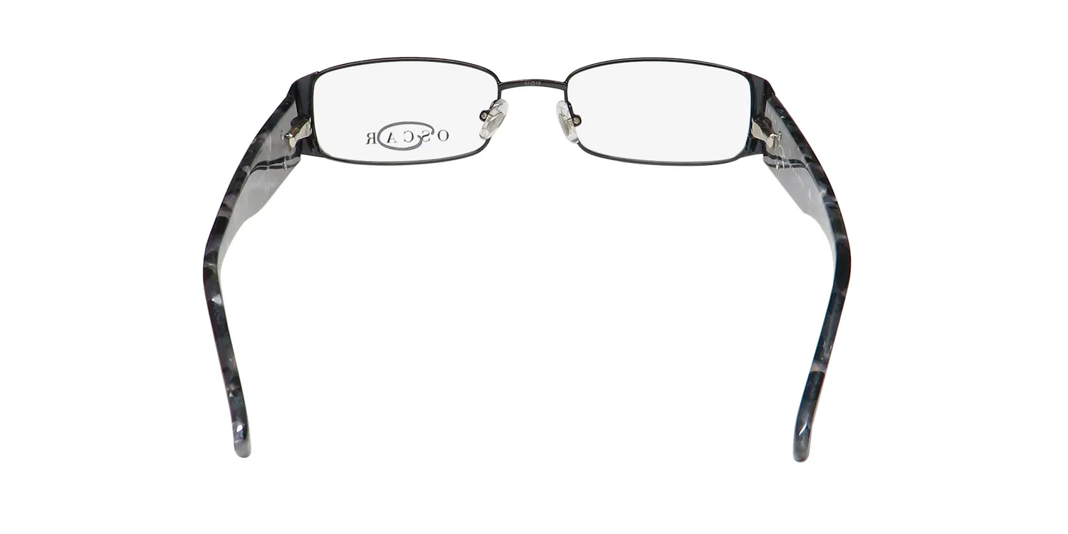 Oscar de la Renta Osl 332 001 Eyeglasses Shiny Black 51mm 5