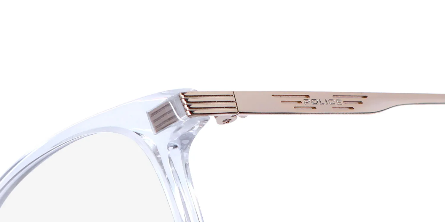 Police Vpld07 Code 1 0p79 Eyeglasses Crystal 52mm Unisex 6