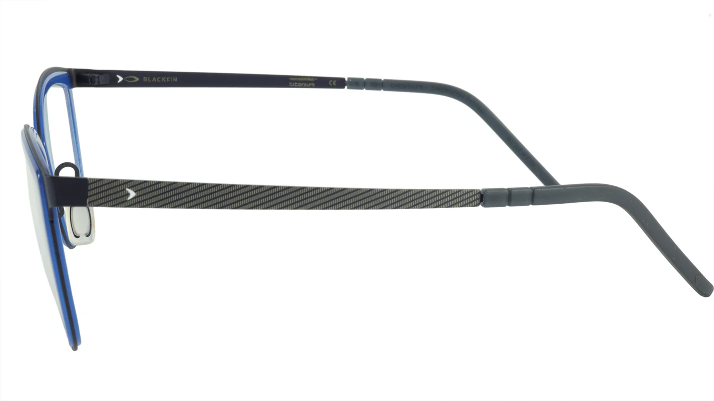 Blackfin BF792 Col. 669 Eyeglasses Blue 50mm Unisex 2