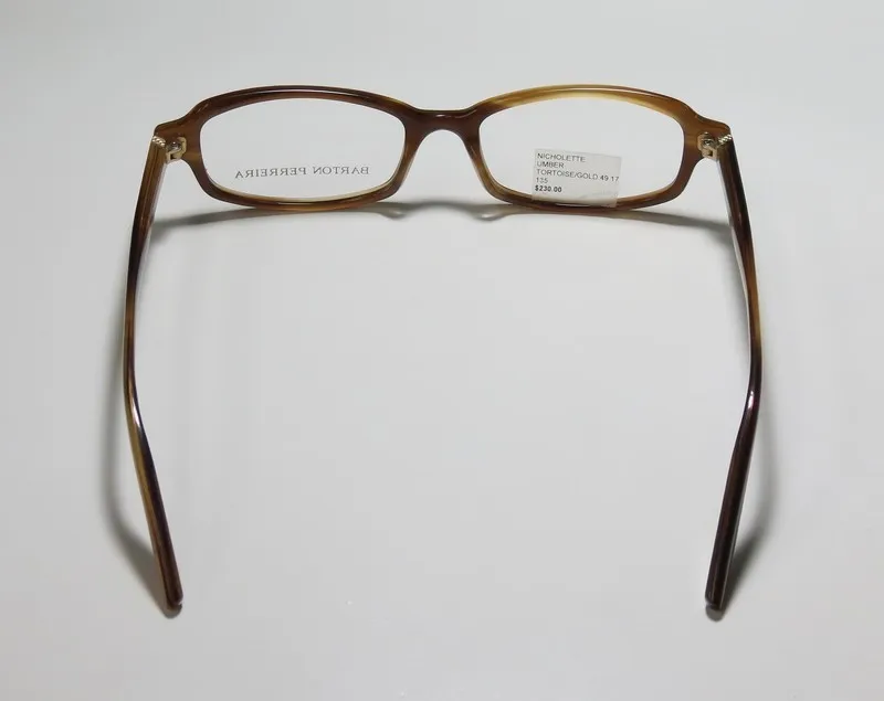 Barton Perreira Nicholette umt/gol Eyeglasses Amber Brown 49mm 5