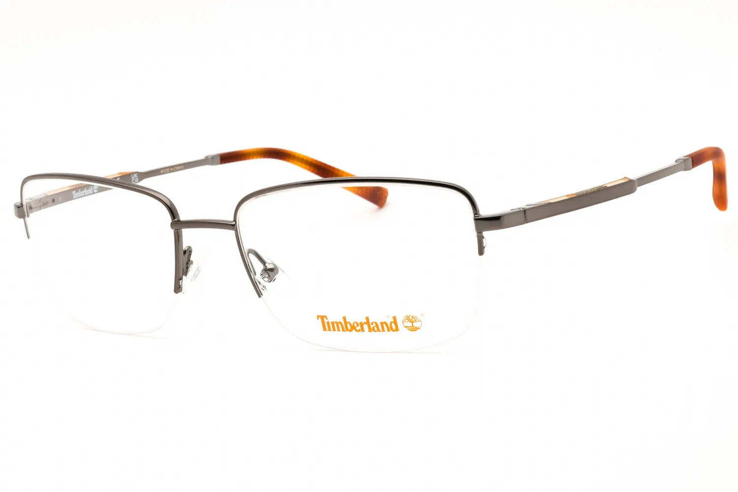 Timberland TB50006 006 Eyeglasses Shiny Dark Nickeltin 58mm Men
