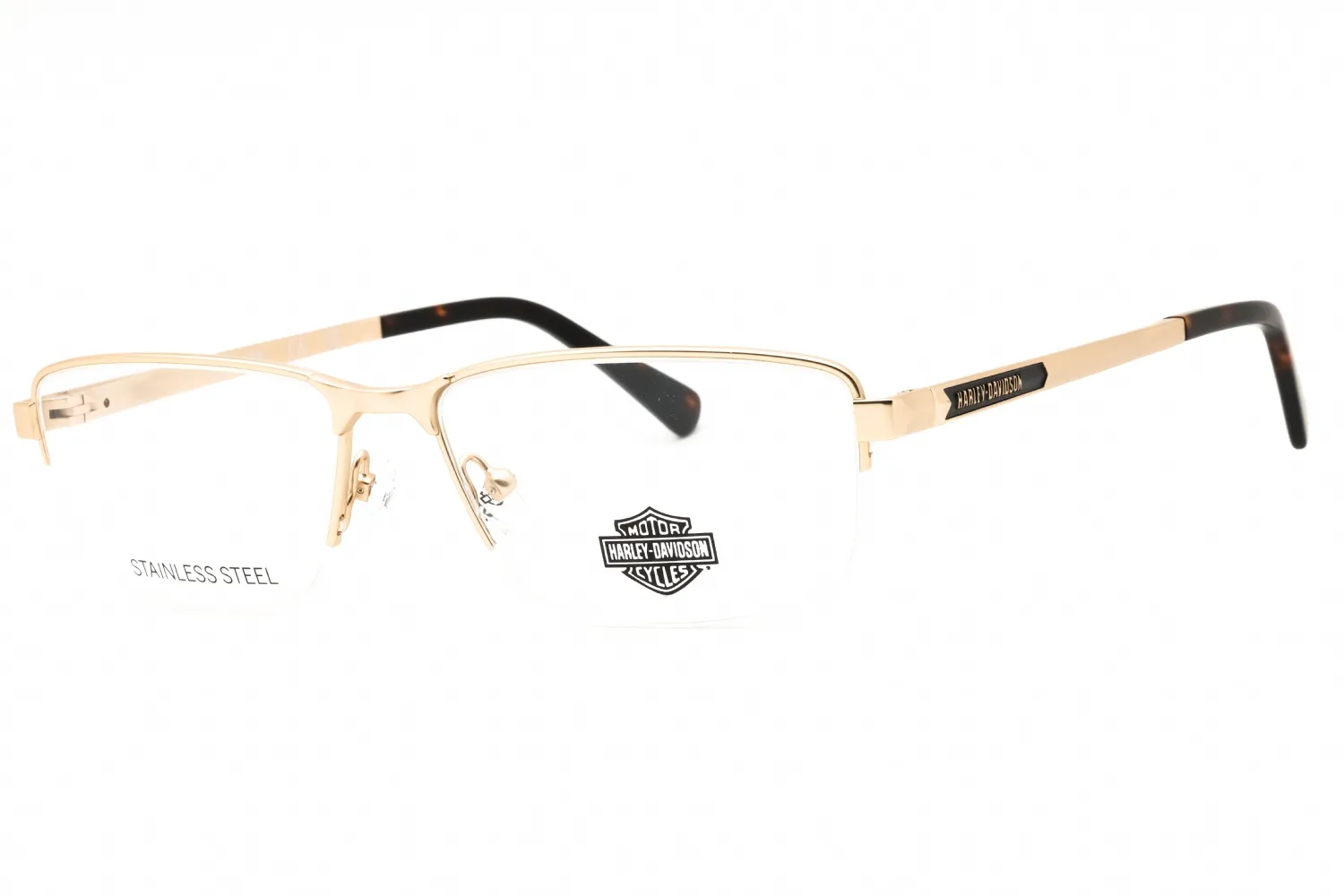 Harley Davidson HD50032 032 Eyeglasses Pale Gold 55mm Men