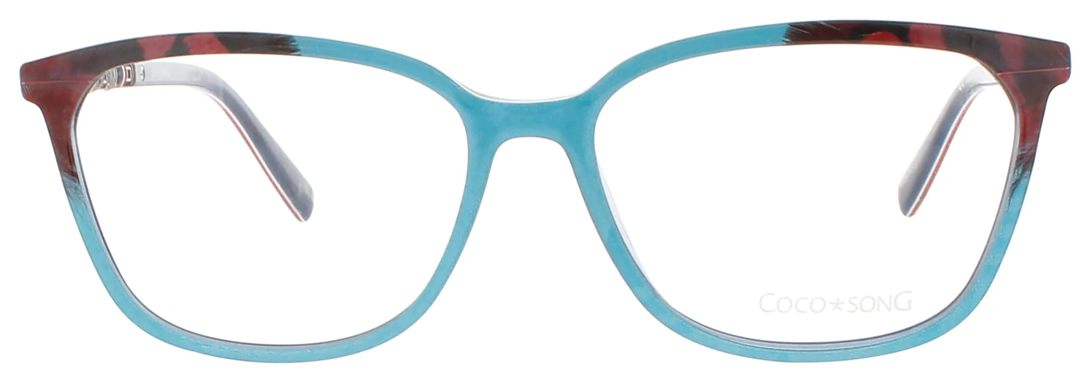 Coco Song CLEAR WATER C03 Eyeglasses Blue Red 55mm Women 2