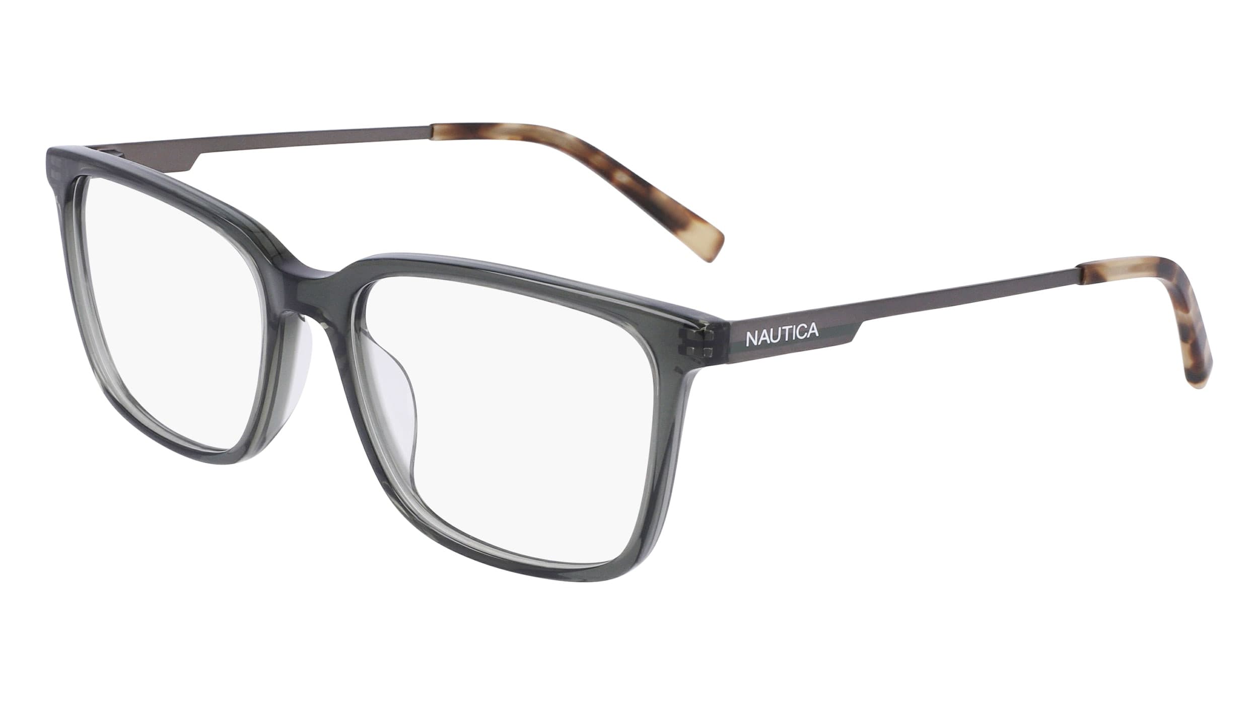 Nautica N8173 325 Eyeglasses Crystal Olive 56mm Unisex