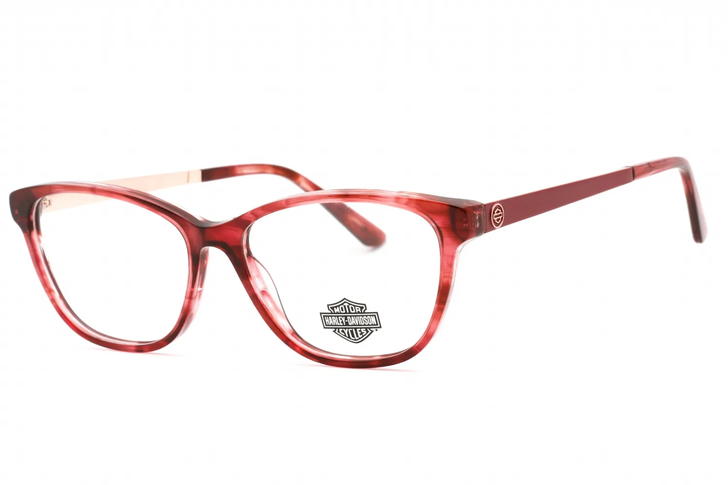 Harley Davidson HD0571 069 Eyeglasses Shiny Bordeaux 52mm Women