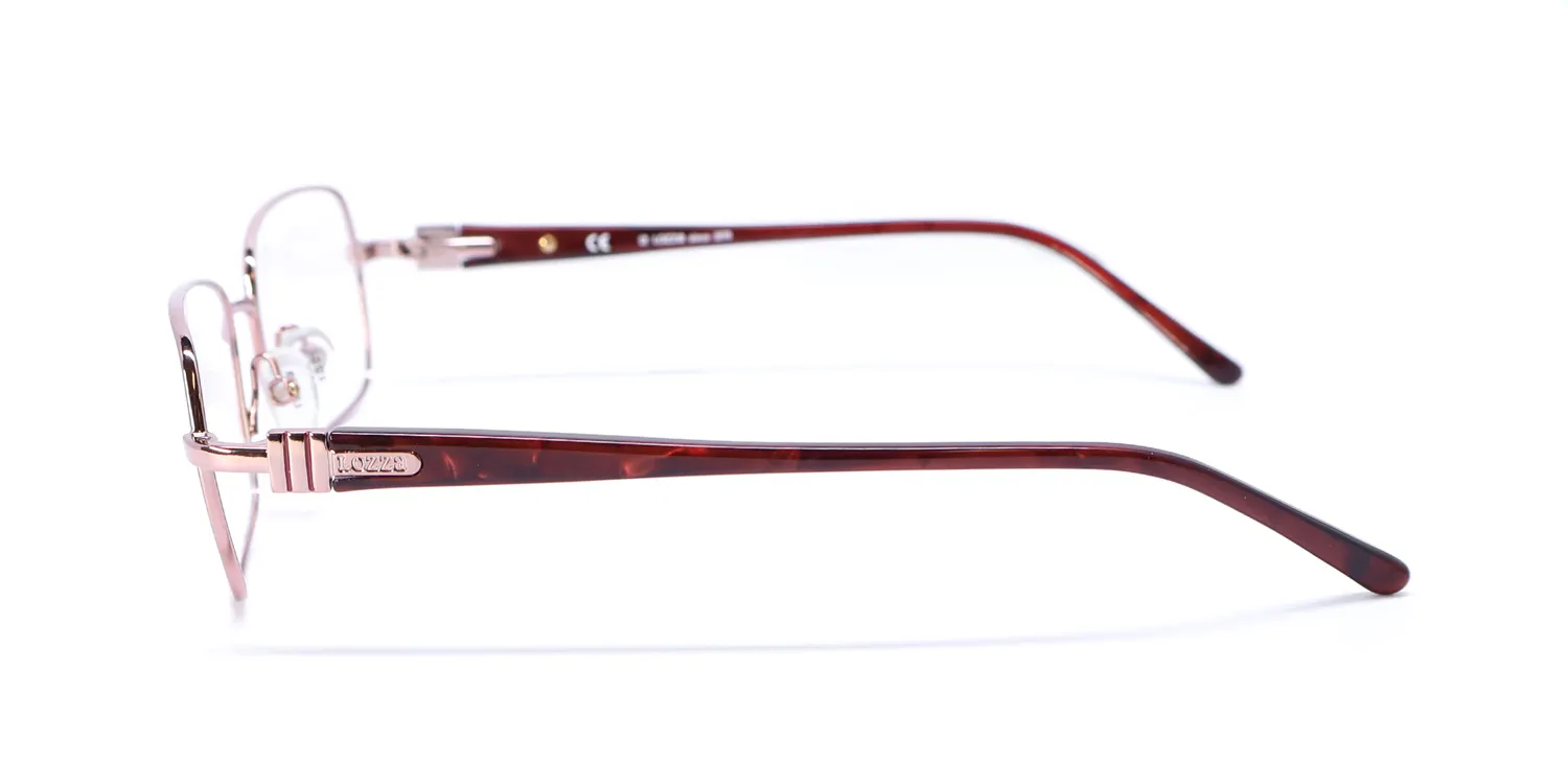 Lozza Vl2045 0sbn Eyeglasses Rose Pink 52mm 4