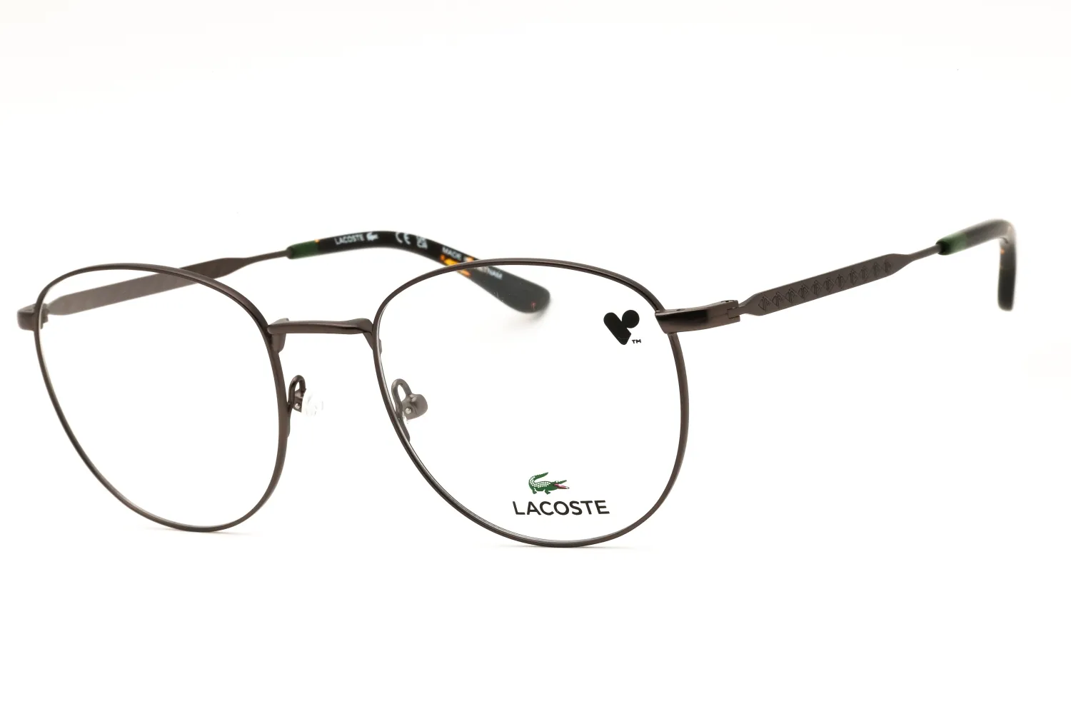 Lacoste L2315 035 Eyeglasses Dark Gunmetal 52mm Unisex