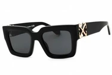 Off White MYSTIC OERI14DS25PLA0011007 Sunglasses Black Dark Grey 52mm