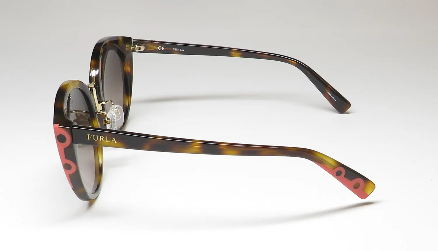Furla Sfu238 0722 Sunglasses Shiny Dark Havana 54mm 4