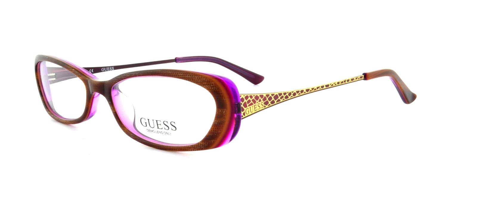 Guess GU2271 BRN Eyeglasses Brown Purple 52mm Women