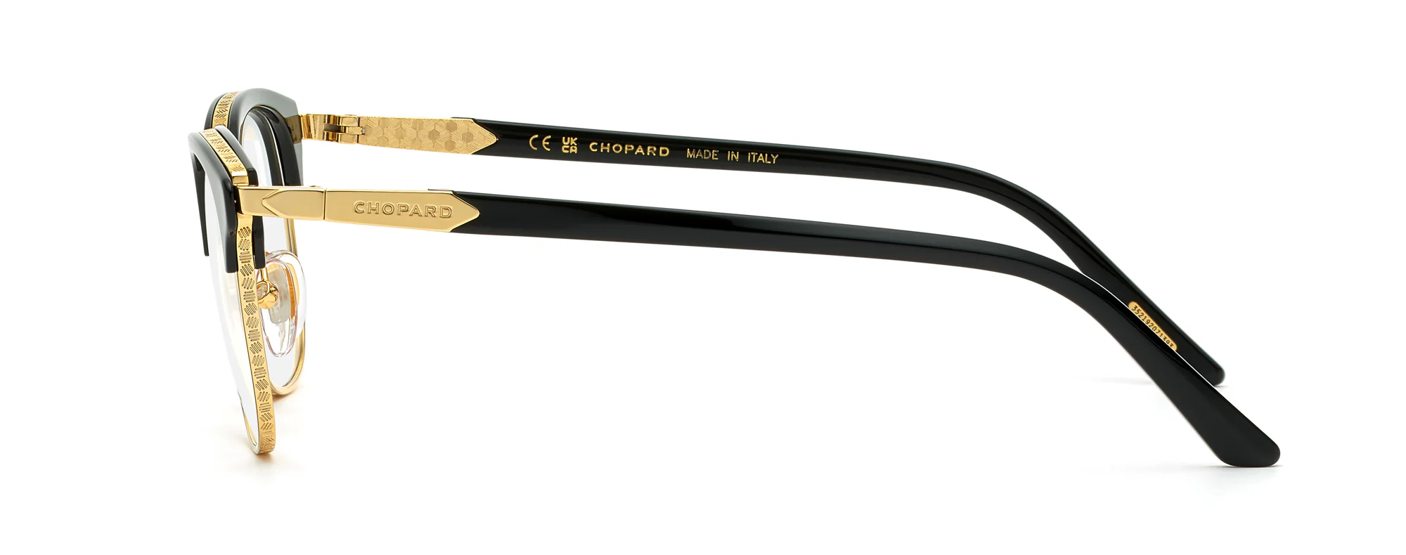 Chopard VCHG59 700 Eyeglasses Shiny Black 51mm Men 3