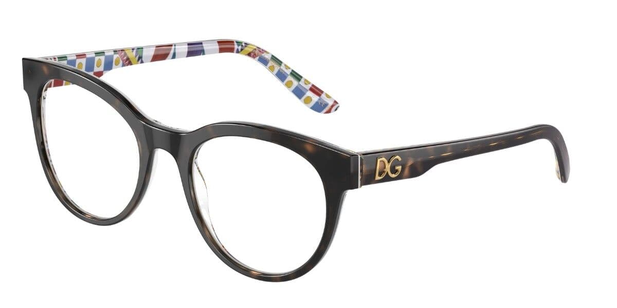 Dolce&amp;Gabbana DG3334 3217 DG3334 Eyeglasses Multicolor 52mm Women