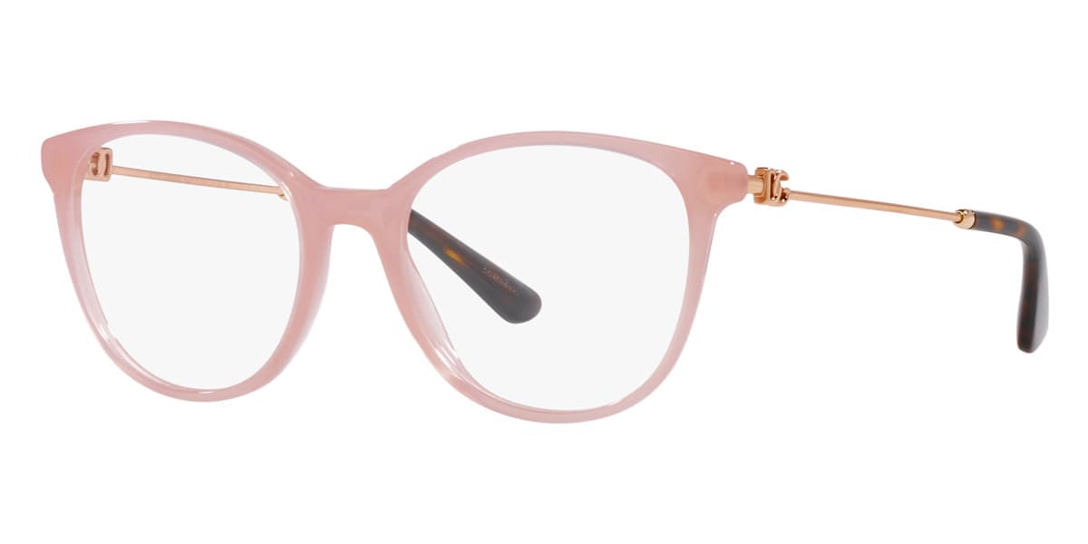 Dolce &amp; Gabbana DG3363 3384 Eyeglasses Opal Rose 52mm Women