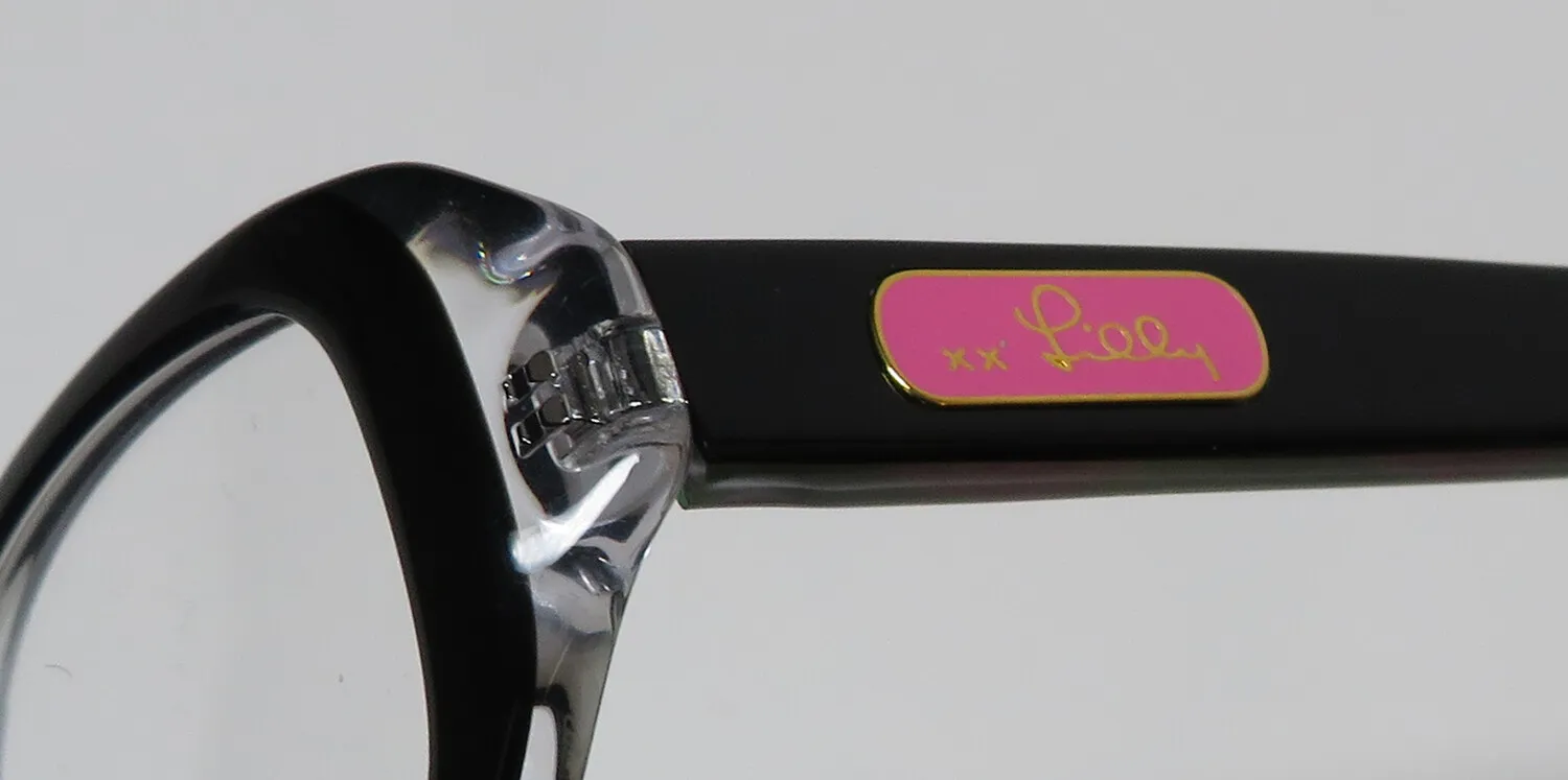 Lilly Pulitzer Claudia bk Eyeglasses Black 46mm 6