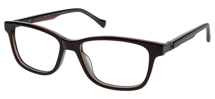 Demi+Dash Laze Eyeglasses Brown Laminate 51mm Kids