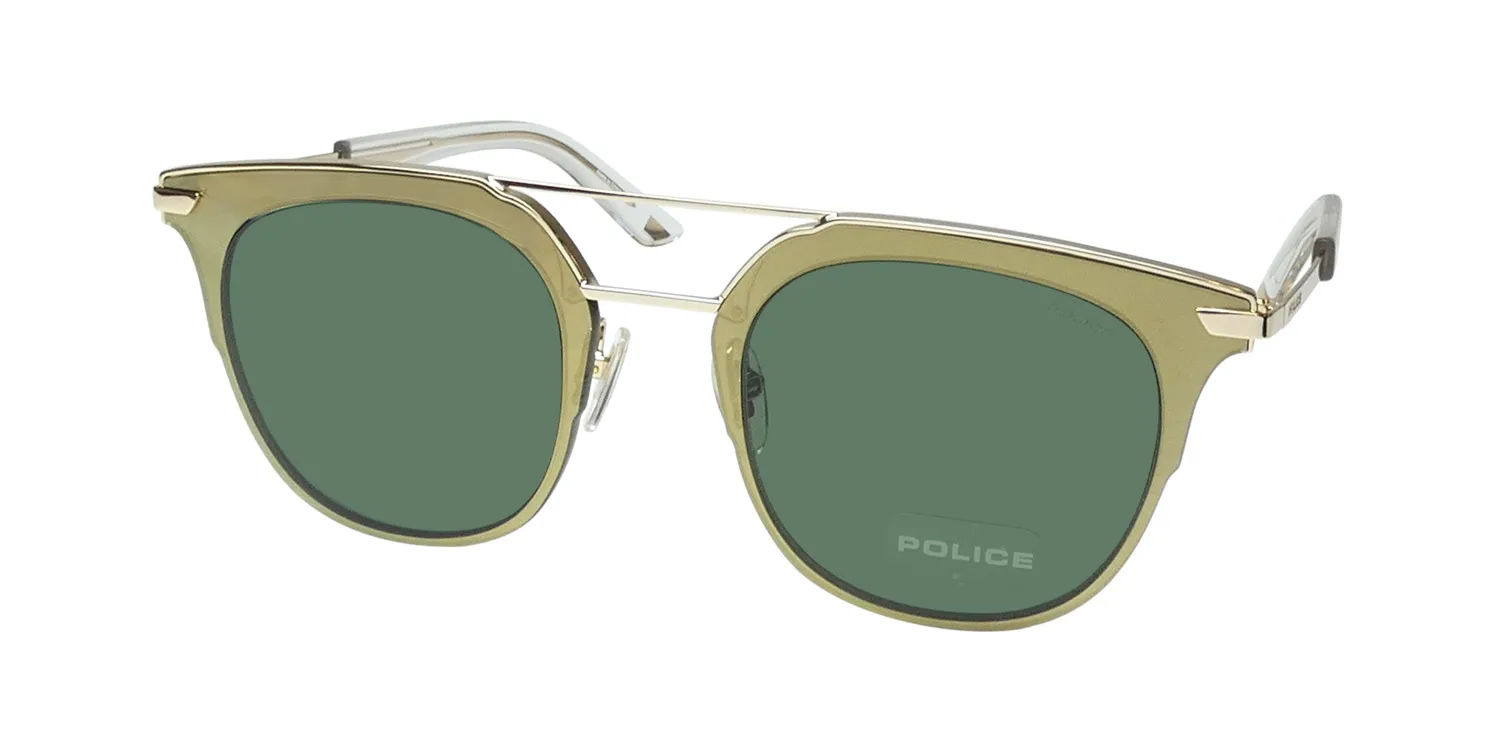 Police Spl584 0300 Sunglasses Gold 50mm