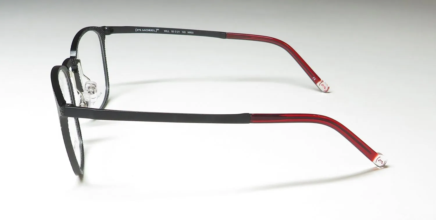Morel Red Will 90014c nr03 Eyeglasses Black 52mm Unisex 4
