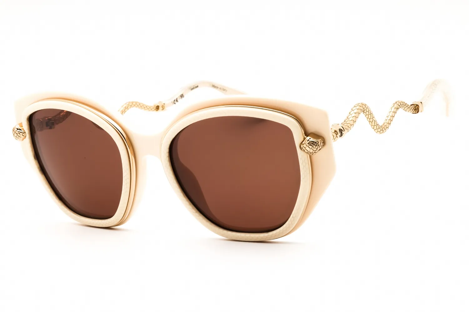 Roberto Cavalli SRC096M 09X7 Sunglasses Shiny Beige 52mm Women