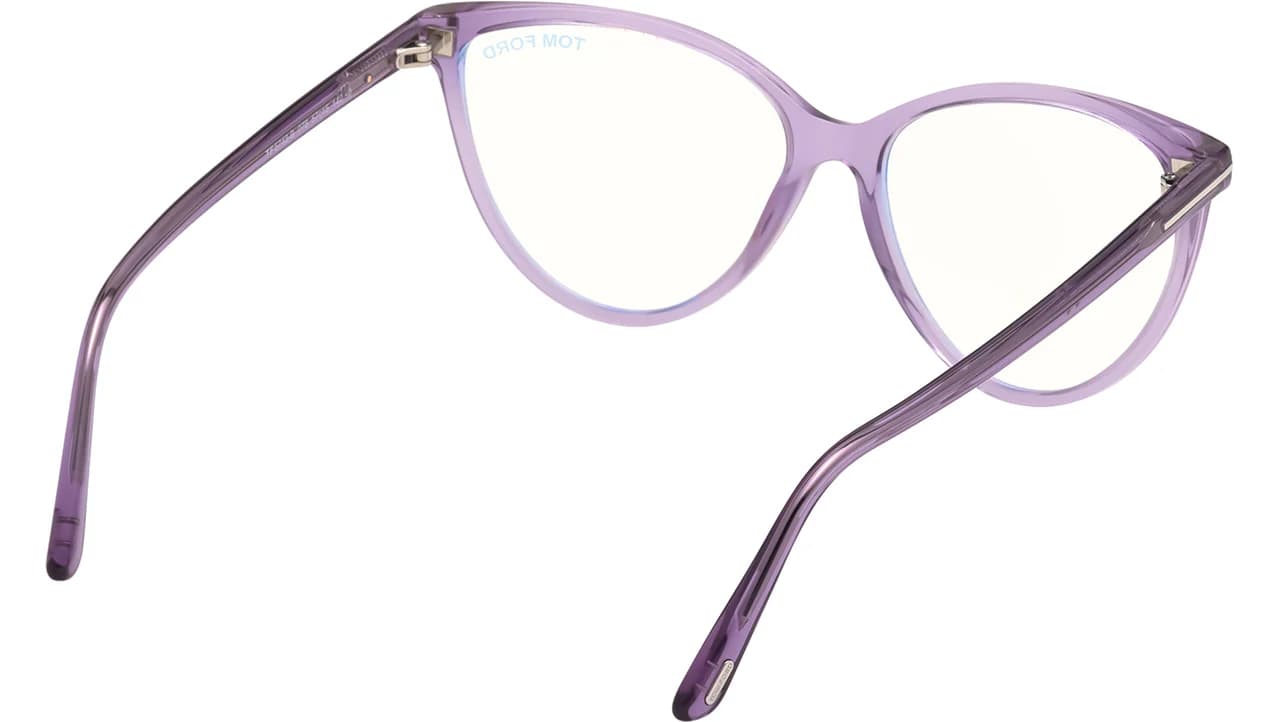 Tom Ford FT5743B 078 Eyeglasses Shiny Lilac 57mm Women 5