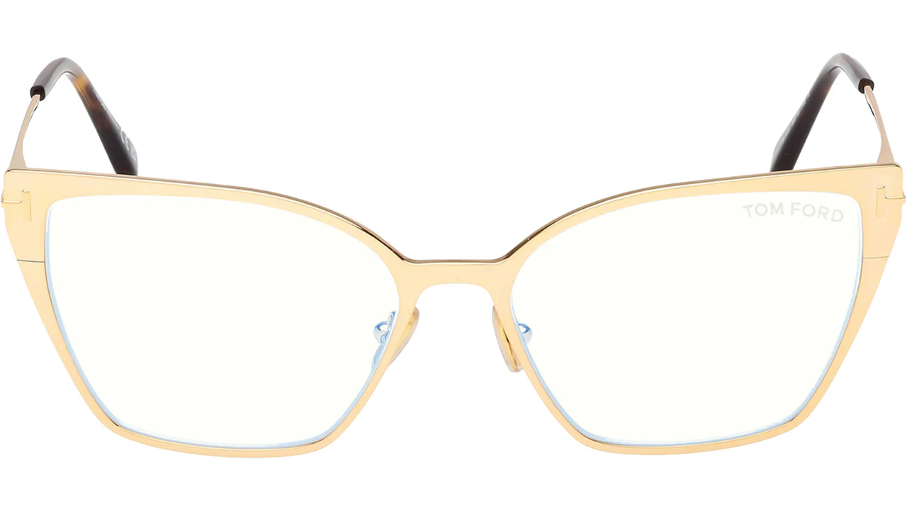 Tom Ford FT6051B 30 Eyeglasses Shiny Deep Gold 56mm Women 2