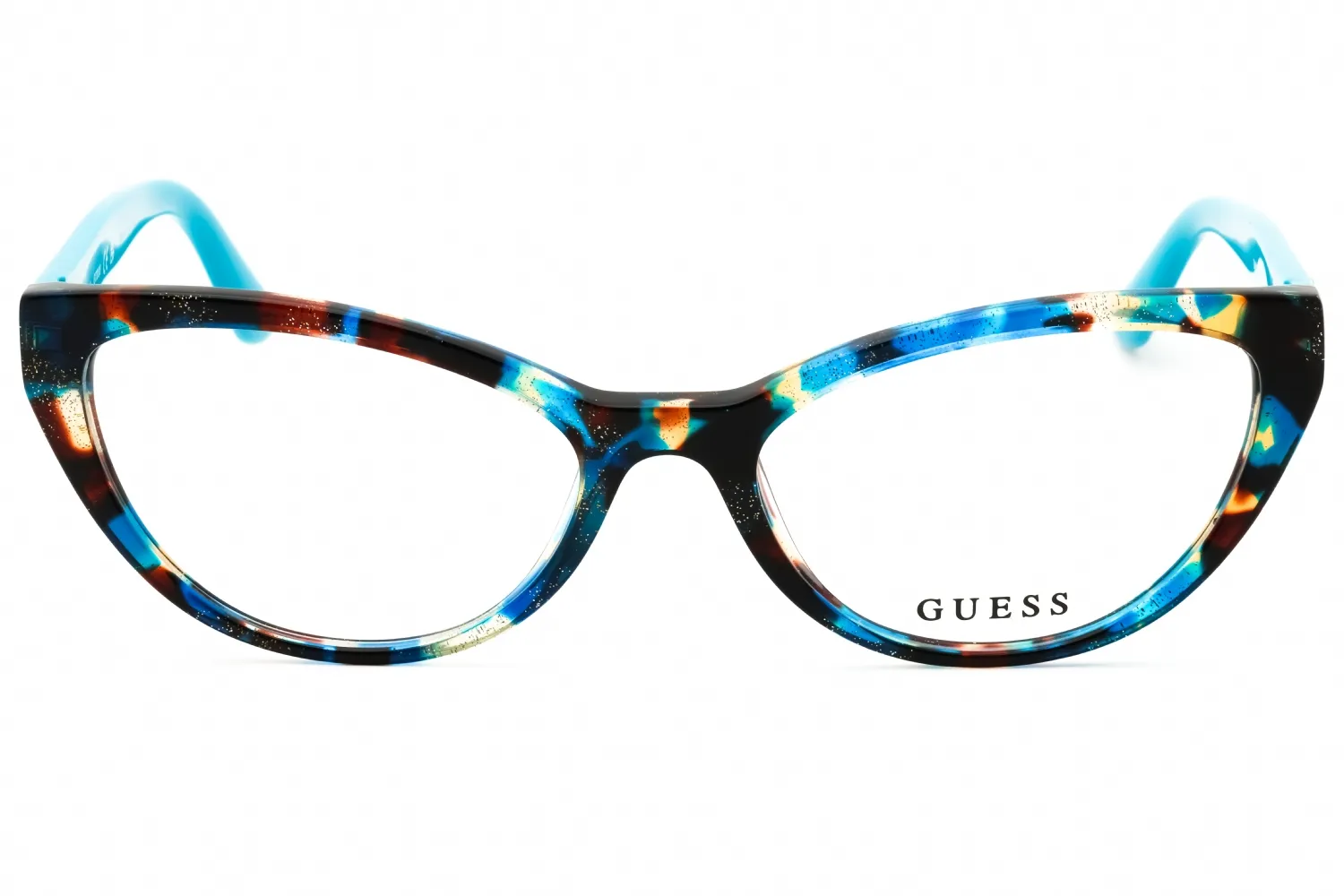Guess GU50236 087 Eyeglasses Shiny Turquoise 54mm Women 2