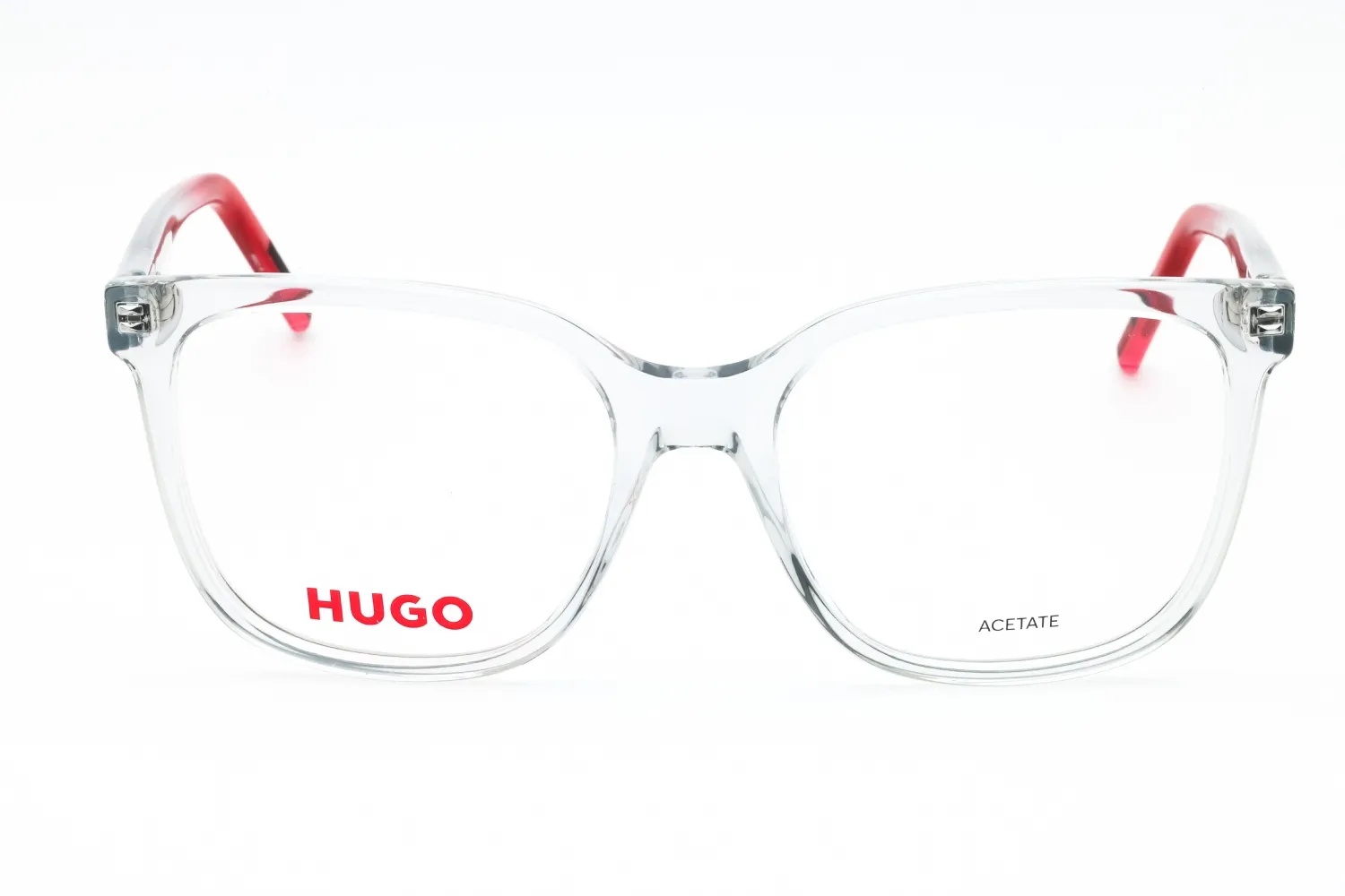 Hugo HG 1266 0268 00 Eyeglasses Grey Red 52mm Men 2