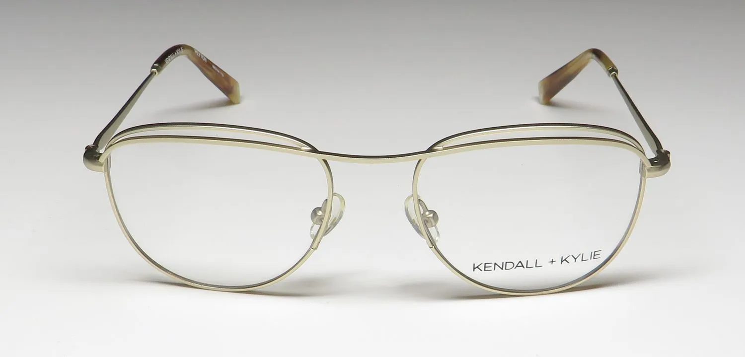 Kendall + Kylie Kko144 Peyton 718 Eyeglasses Light Gold 51mm 3