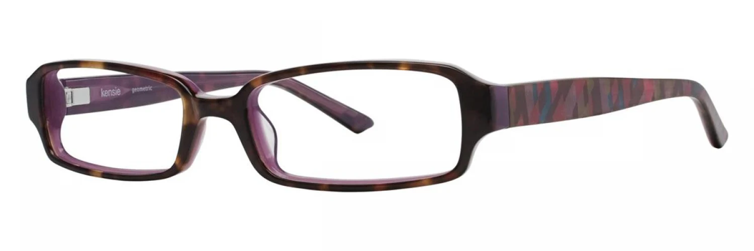 Kensie Geometric Eyeglasses Tortoise 46mm Women