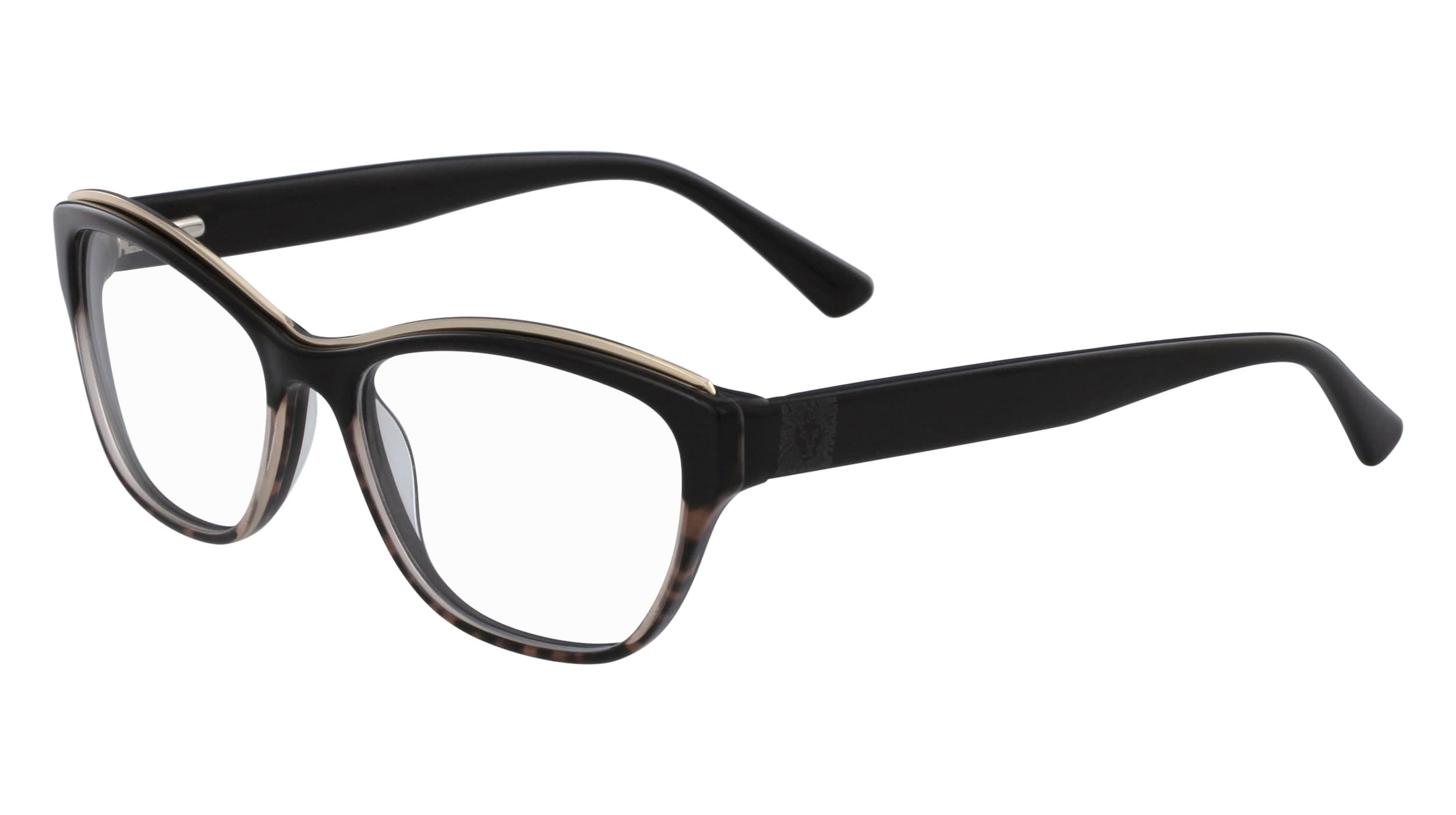 Anne Klein AK5067 001 Eyeglasses Black Animal 54mm Women