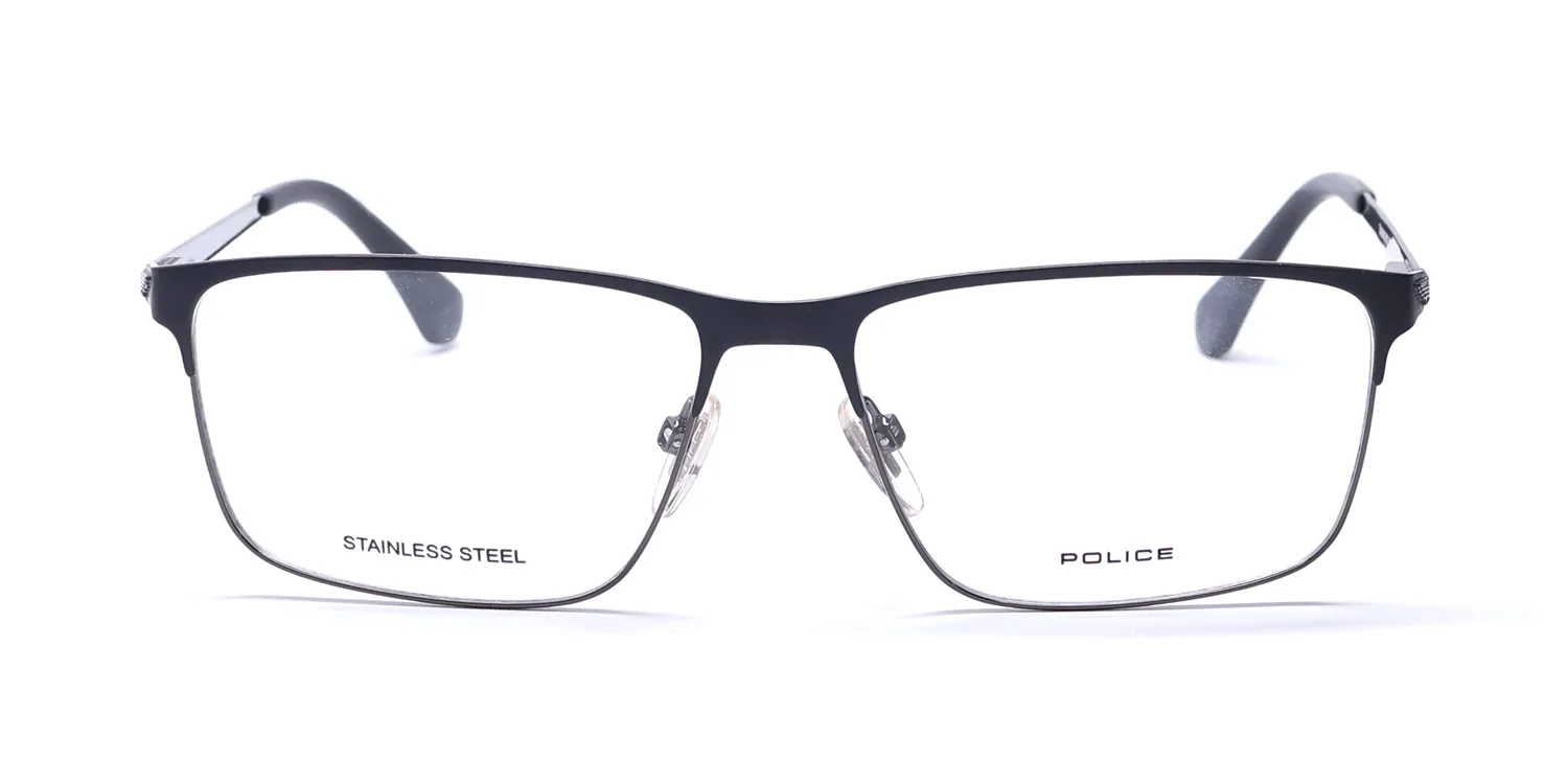 Police Vpld06 Tailwind Evo 5 0k53 Eyeglasses Shiny Gunmetal 56mm 3