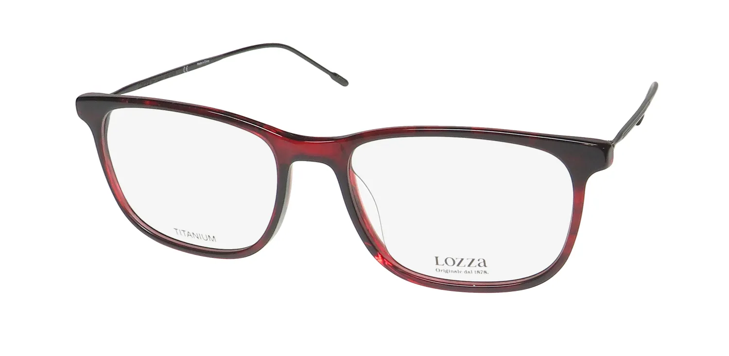 Lozza Vl4172 06bx Eyeglasses Red Tortoise 55mm