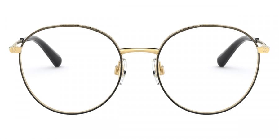 Dolce & Gabbana DG1322 1334 Eyeglasses Black Gold 53mm Women 2