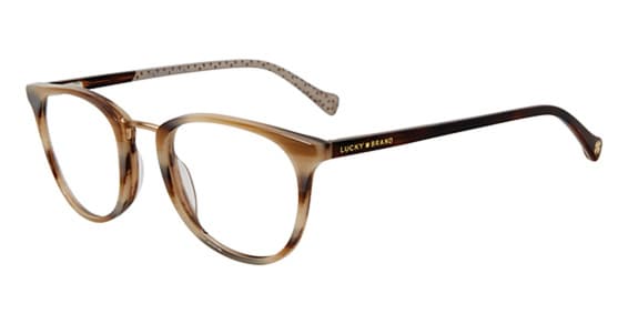 Lucky Brand D217 Eyeglasses Brown Horn 51mm Women