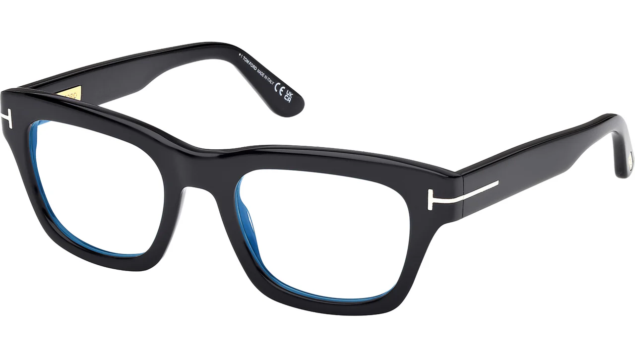 Tom Ford FT6036B 001 Eyeglasses Shiny Black 52mm Women