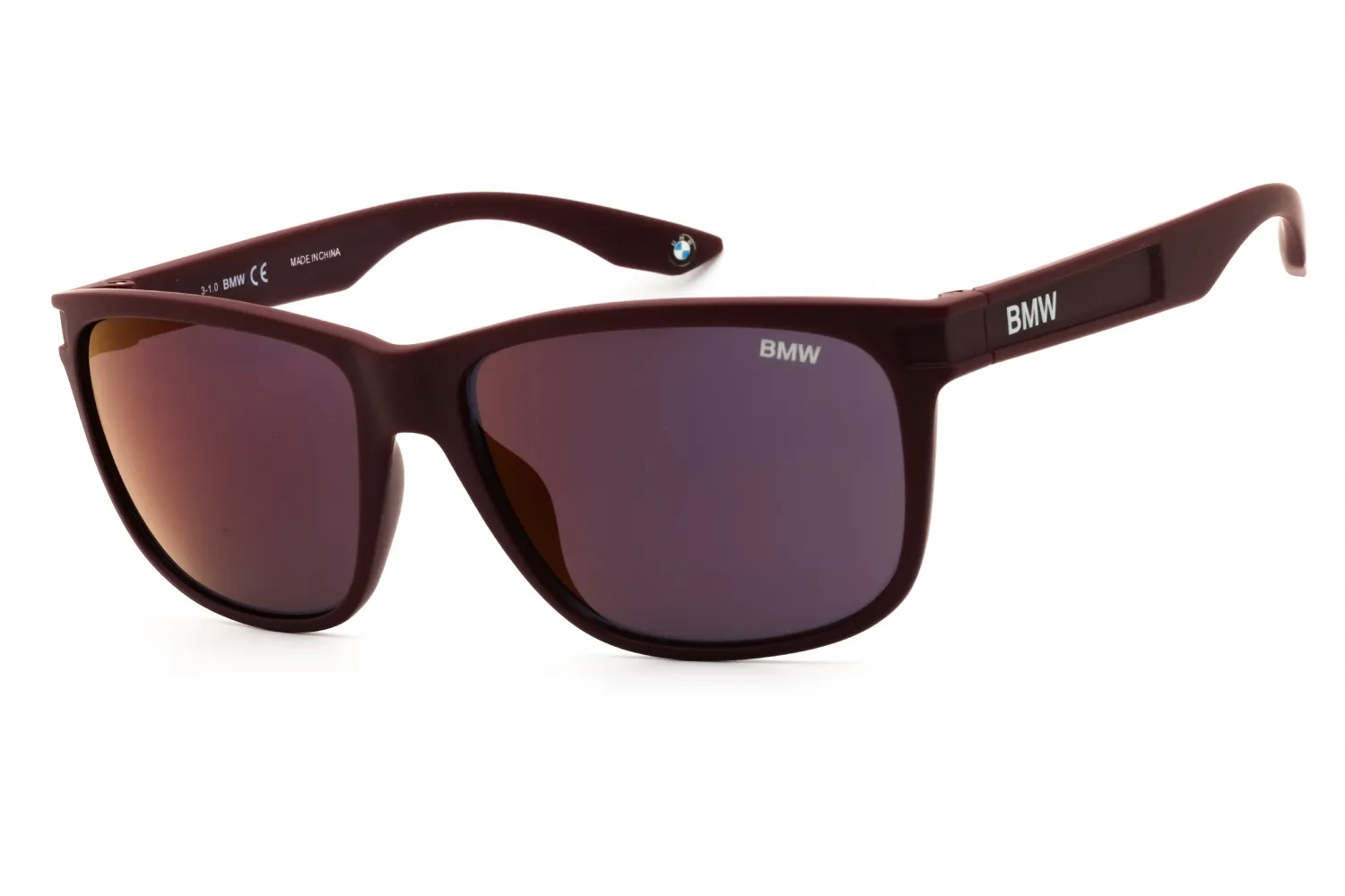 BMW BW0003 70U Sunglasses Matte Bordeaux 60mm Men