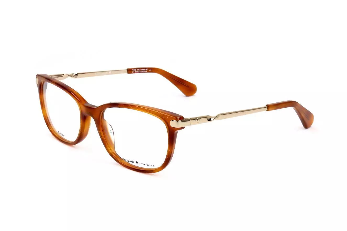 Kate Spade Jailene Eyeglasses Yellow Red Havana 52mm Women