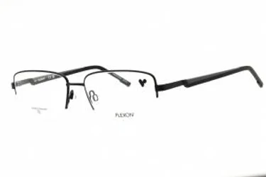 Flexon FLEXON H6084 002 Eyeglasses Matte Black 57mm