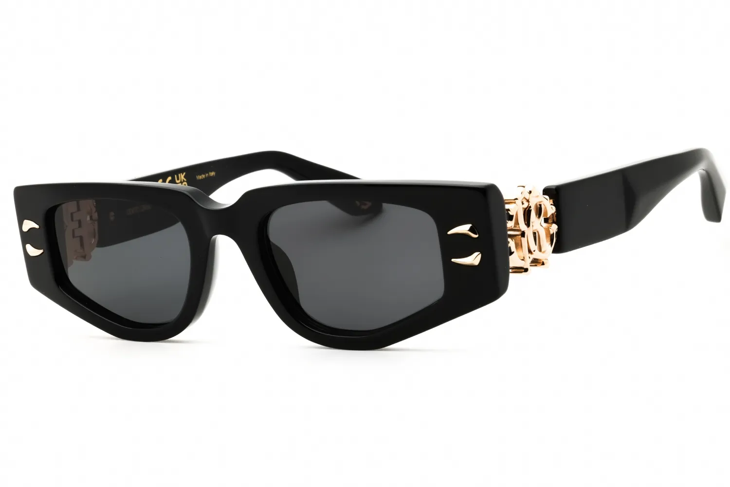 Roberto Cavalli SRC057M 0700 Sunglasses Shiny Black 51mm Women