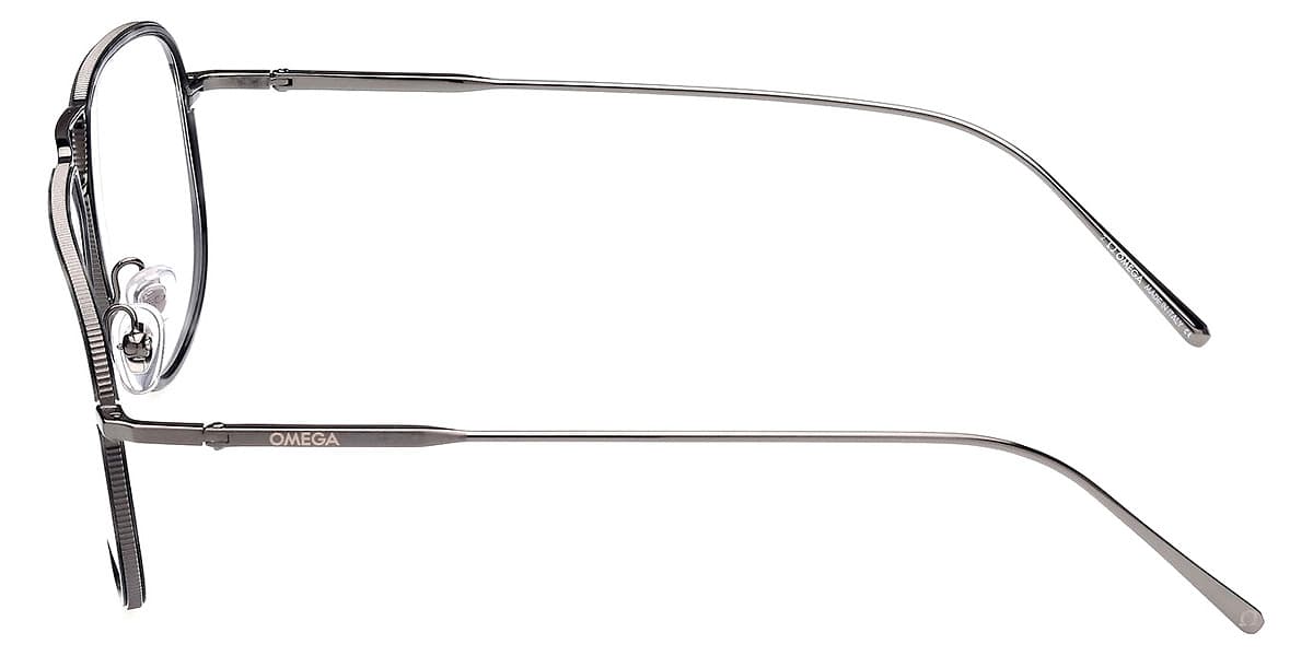 OMEGA OM5027 008 Eyeglasses Shiny Gunmetal 59mm Men 3