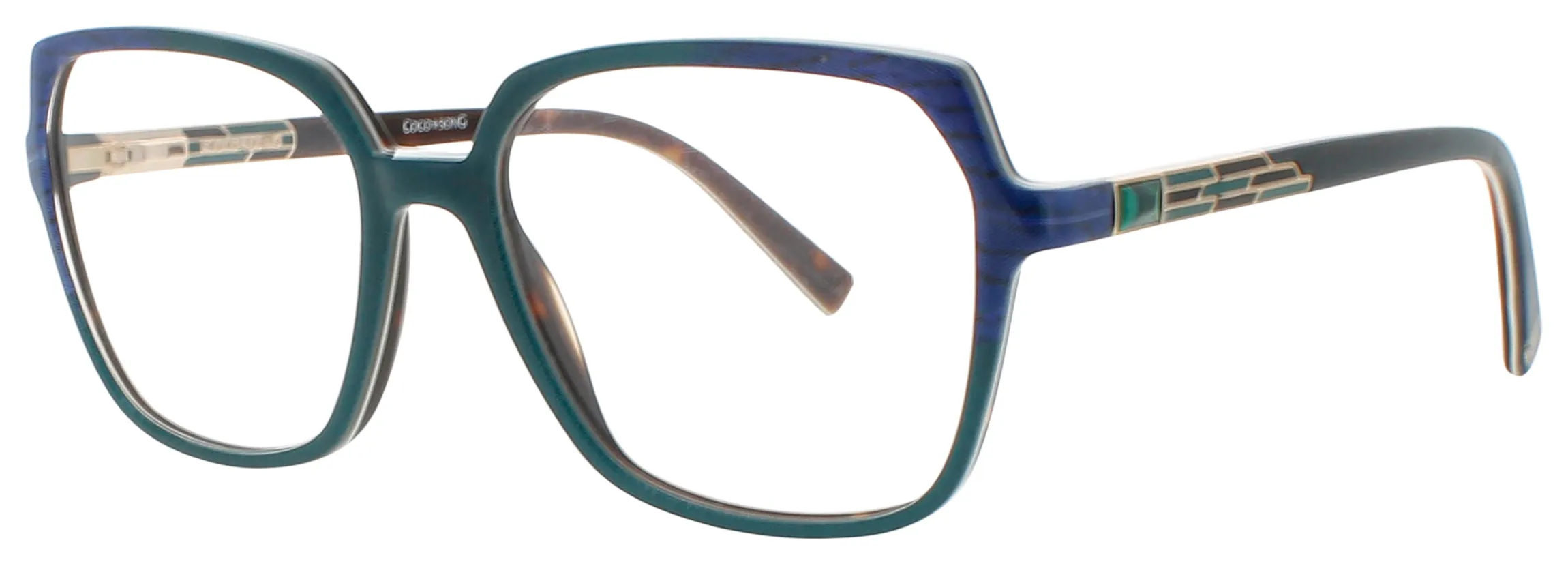 Coco Song LAST TANGO C02 Eyeglasses Green Blue 55mm Women